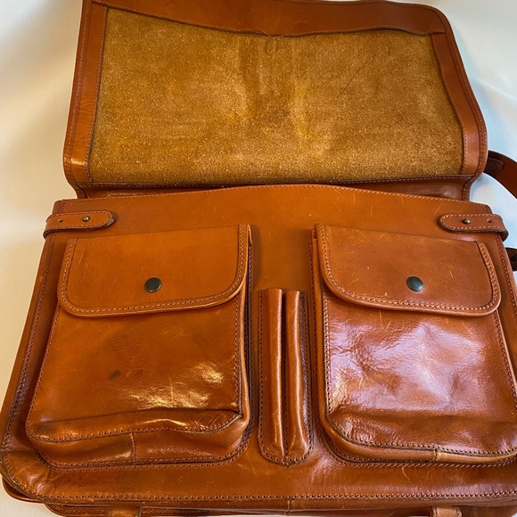 I MEDICI Firenzi Italian leather briefcase messenger bag - Picture 12 of 16